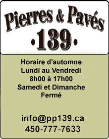 Pierres et Paves 139 heures d'ouvertures